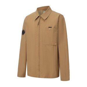 Pretty Green Mens Nylon Overshirt / Sand